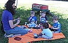 Enjoying our picnic