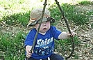 Jimmy is exploring a huge stick!