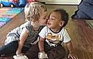 Nora loooooves Caden