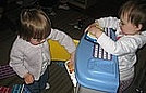 Playing in housekeeping
