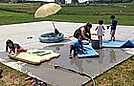 Scrubbing the play house