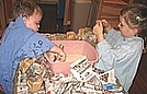 Making paper mache animals
